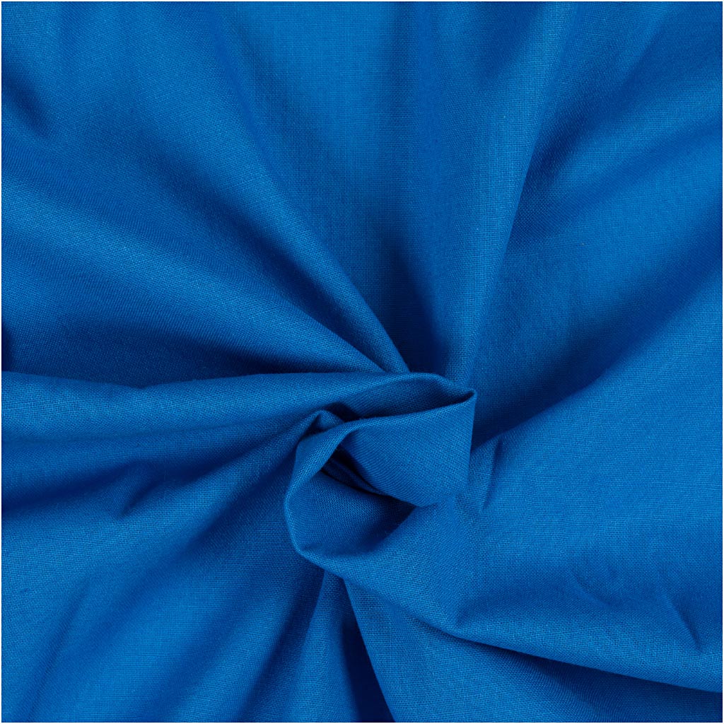 Tissu Creativ company, l: 145 cm, 140 gr, bleu, 5 m 1 boîte