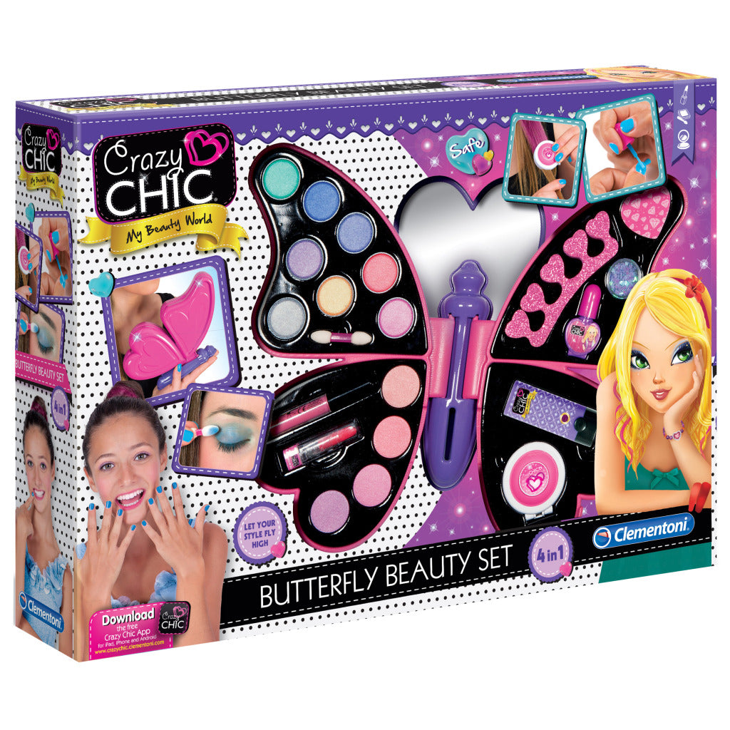 Trousse de maquillage Clementoni crazy chic papillon