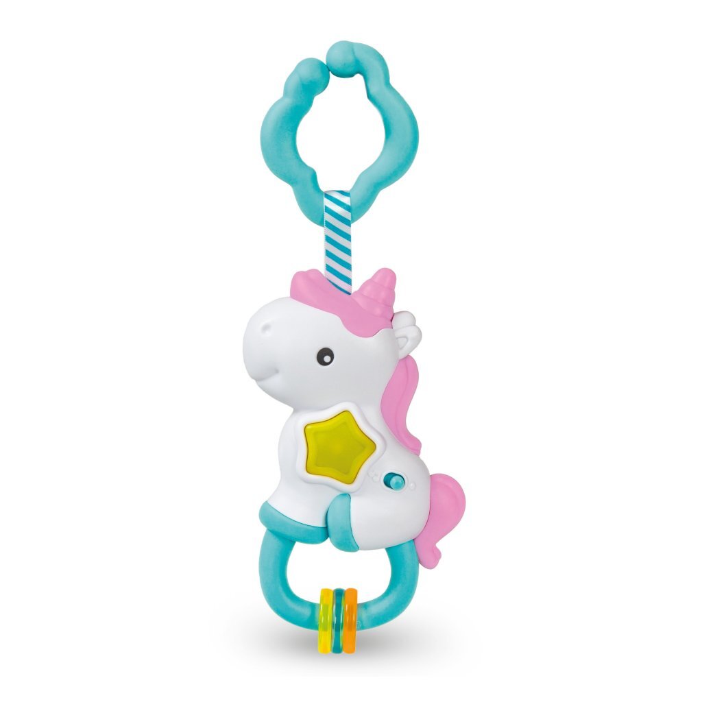Hochet interactif Clementoni licorne + lumière et son