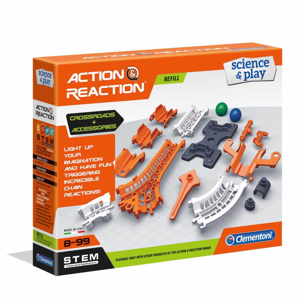 Piste d'action et de réaction Clementoni + Plateforme et jonctions