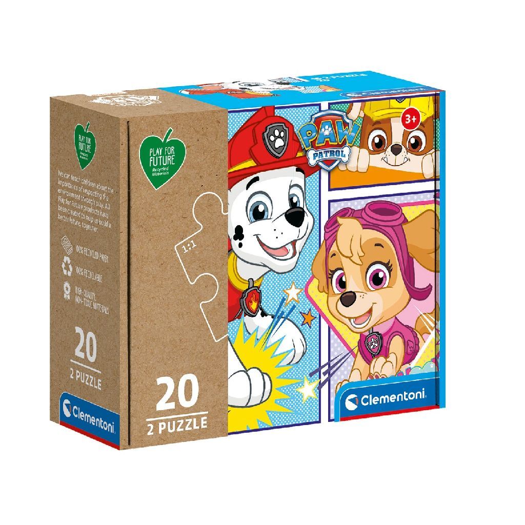 Clementoni puzzle patte patrouille 2x20 pièces