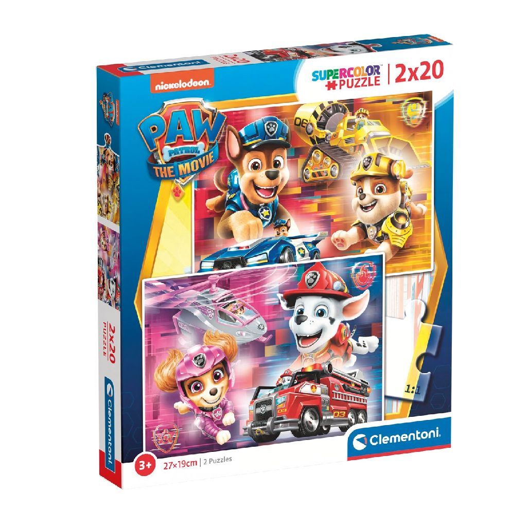 Clementoni Paw Patrol le film puzzle 2x20 pièces