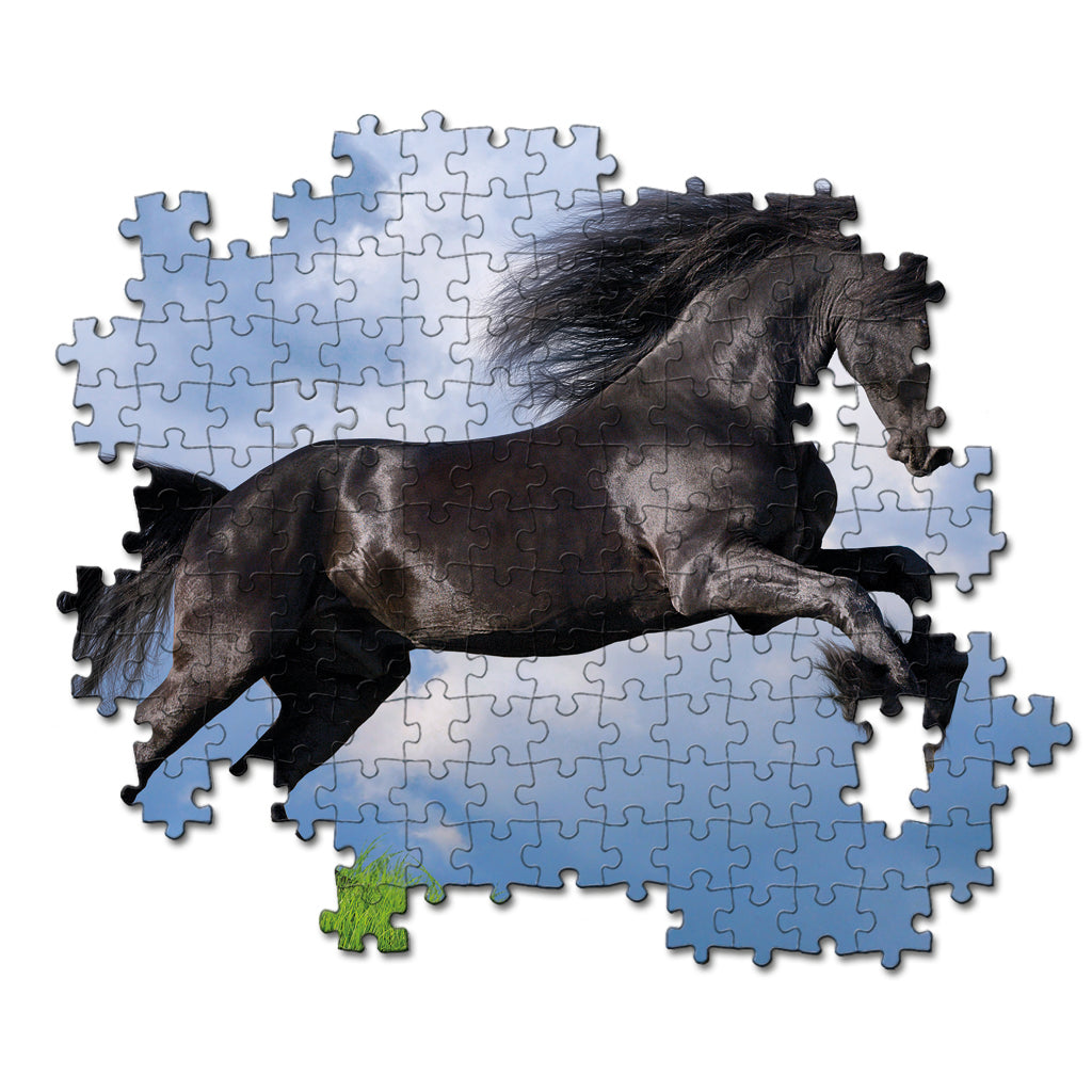 Clementoni collection de haute qualité puzzle cheval frison 500 pièces