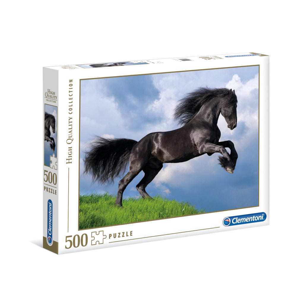 Clementoni collection de haute qualité puzzle cheval frison 500 pièces