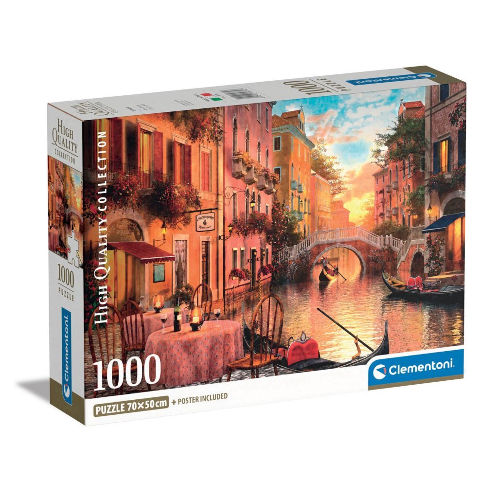 Puzzle de collection Clementoni de haute qualité + affiche Venise euml ; 1000 pièces