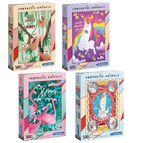 Clementoni puzzle animaux fantastiques 500 pièces