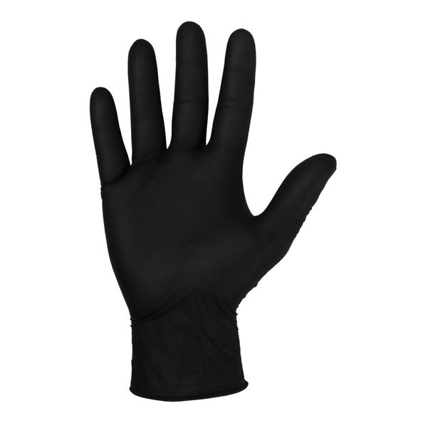 Bodyguards handschoen nitril zwart ongepoederd (m) (100 stuks)