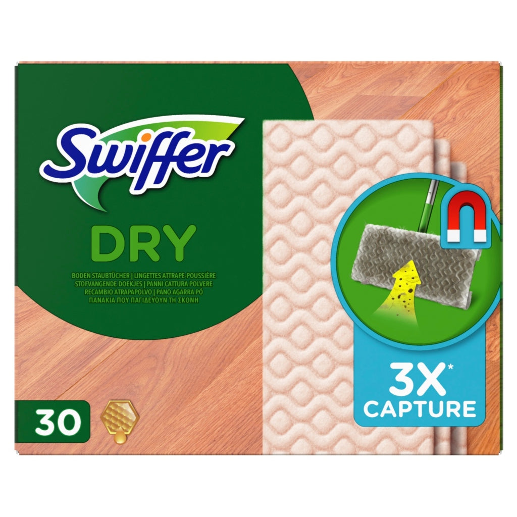 Swiffer Lingettes magnétiques sèches pour sols Swiffer 30 pièces