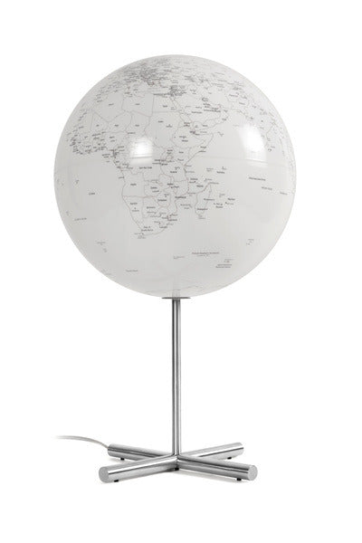 Ambiance ambiance nr-0331glgl-gb lampe globe 30cm diamètre inox blanc avec éclairage
