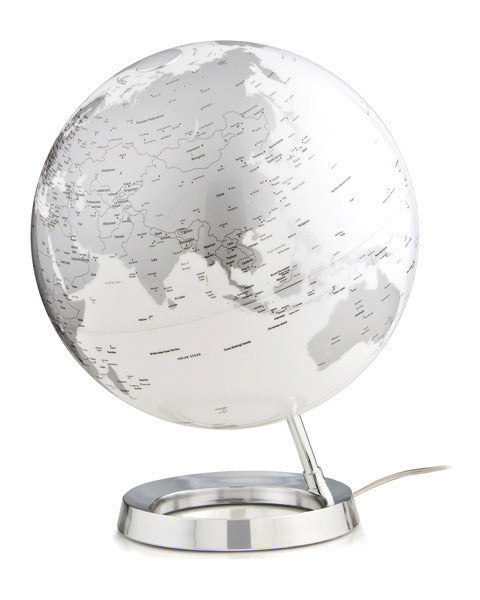 Atmosphère nr-0331f7ns-gb globe chrome brillant diamètre 30cm socle plastique anglais
