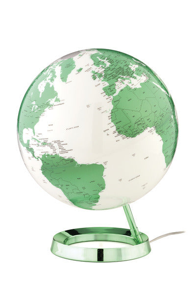 Atmosphère nr-0331f7n4-gb globe vert vif vif diamètre 30 cm socle en plastique avec éclairage