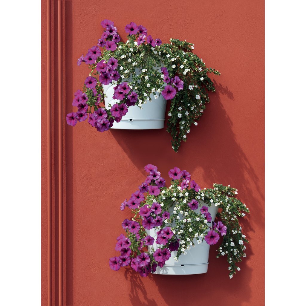 Bama tulipano pot de fleur 5l 34,5x19x30 cm 4 pièces blanc