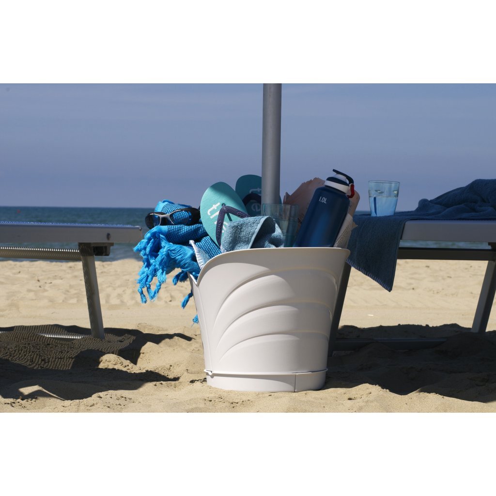 Bama tulipano pot de fleur 5l 34,5x19x30 cm 4 pièces blanc