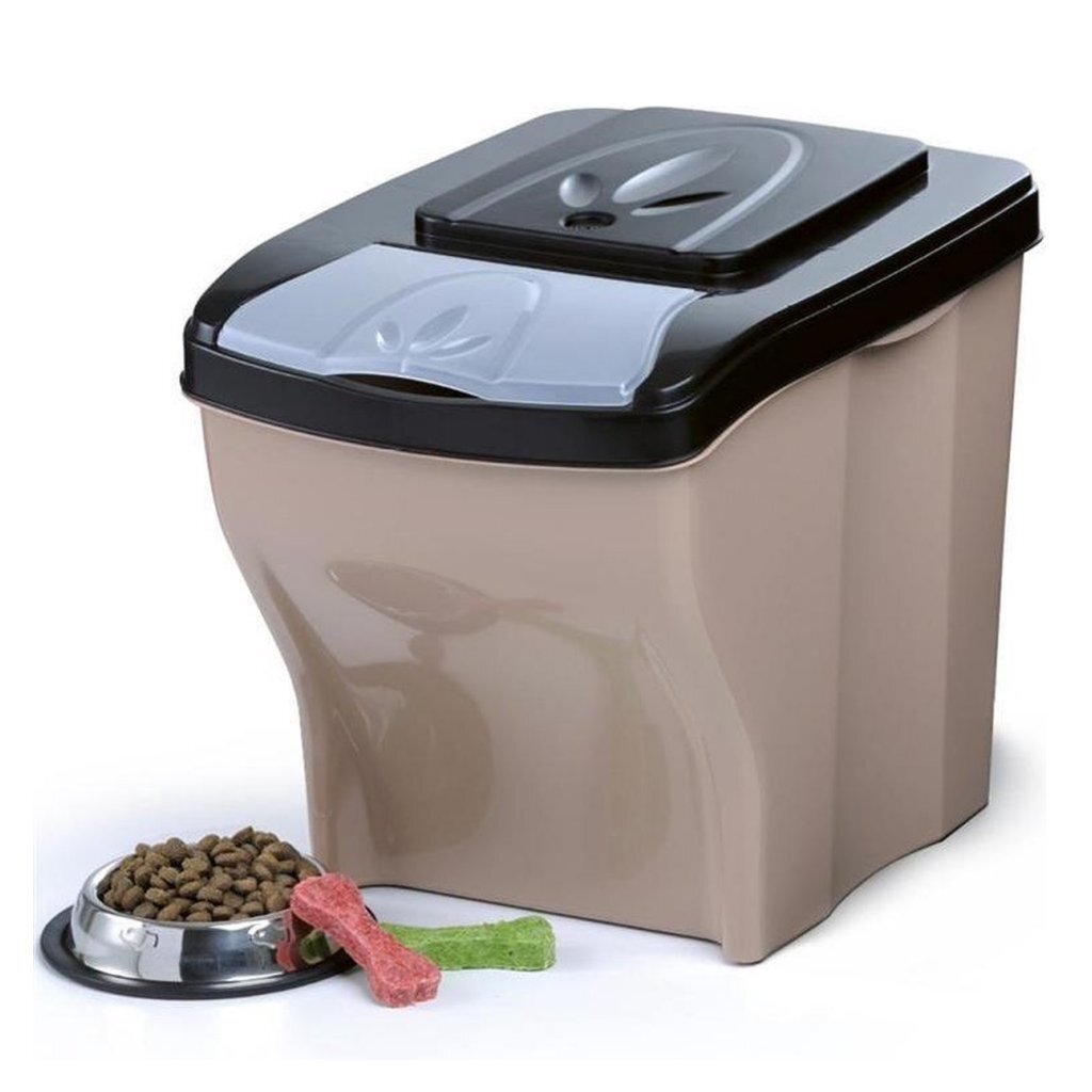 Bama récipient à nourriture pour animaux 3x20l beige taupe