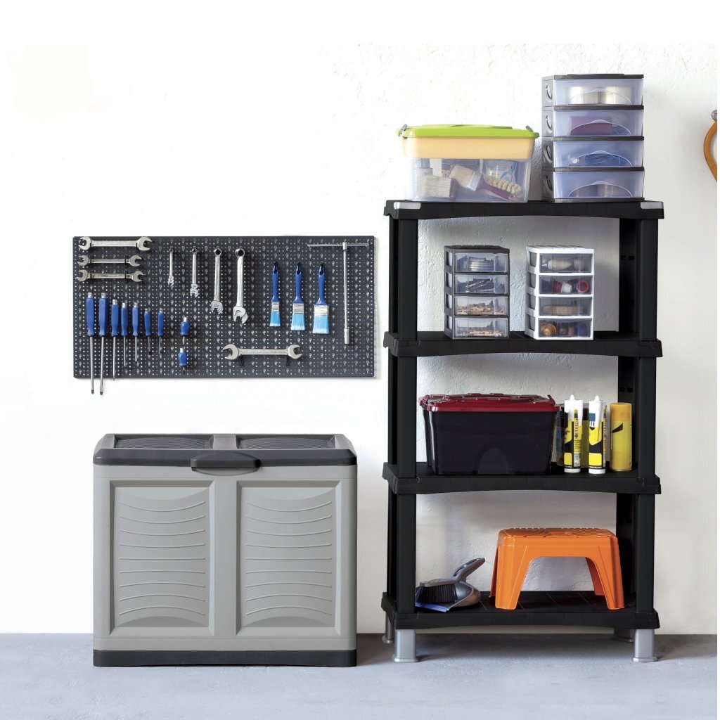 Bama mettitutto conteneur 200l 78x45x64 cm gris anthracite
