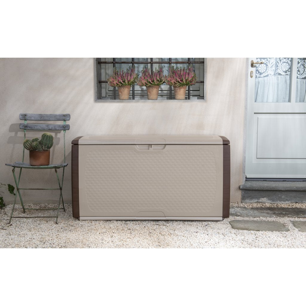 Bama mettitutto conteneur 350l 122x56x63 cm beige taupe