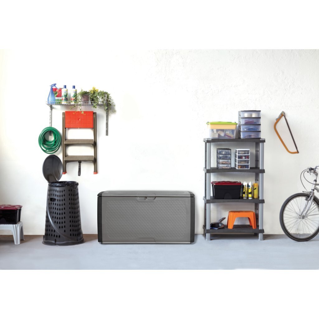 Bama mettitutto conteneur 350l 122x56x63 cm gris anthracite