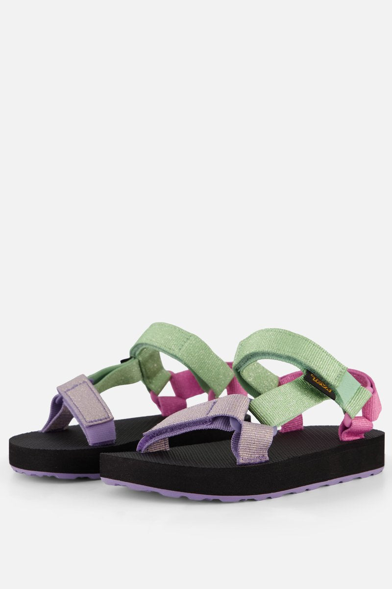 Sandales unisexes universelles originales Teva c - métallisé vert silencieux multi