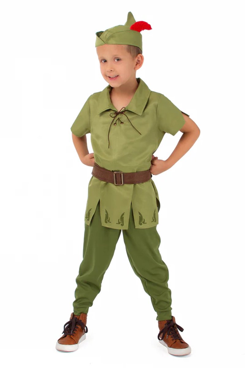 Little Adventures - Ensemble d'habillage Peter Pan - avec chapeau - taille 110-122