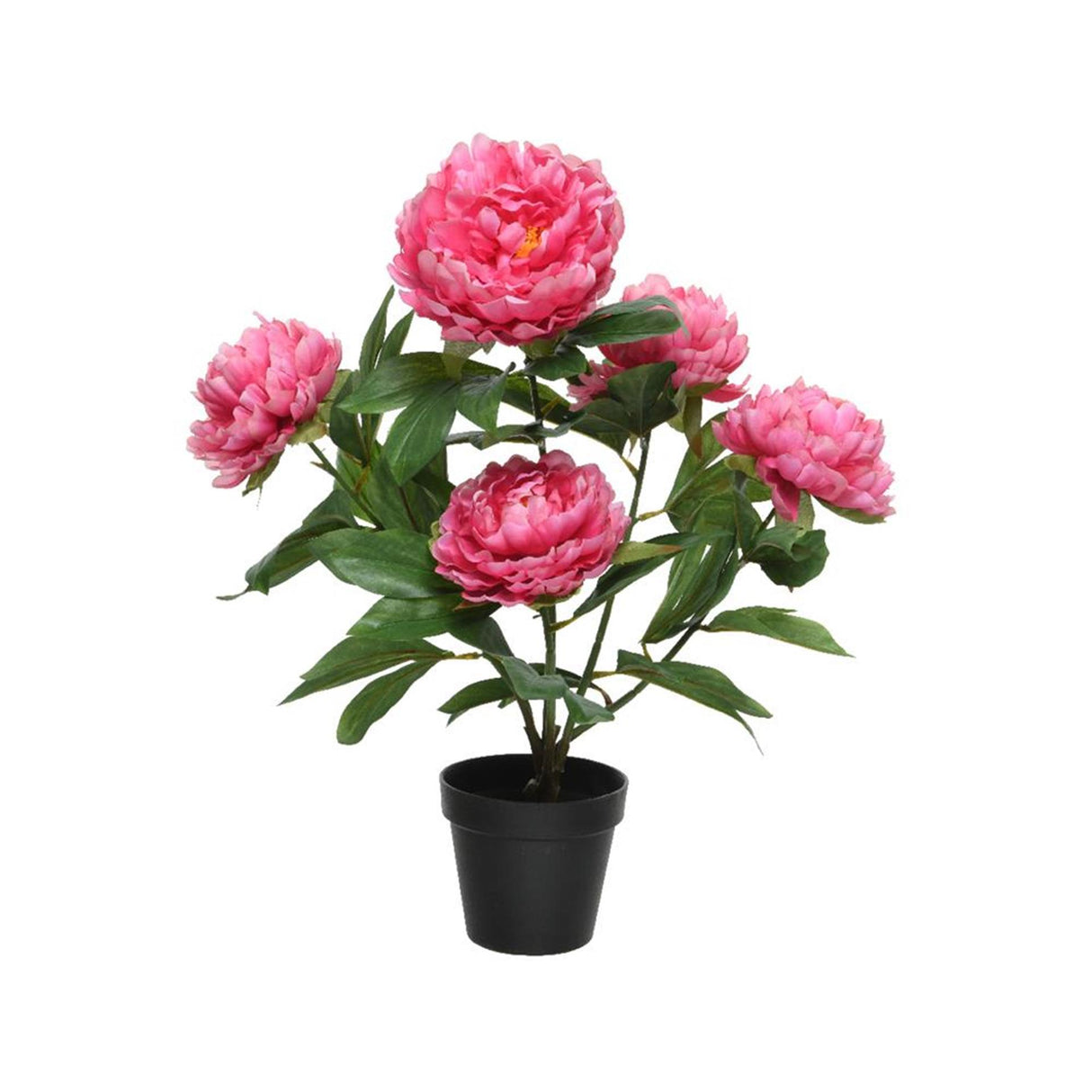 Decoris plante artificielle pivoine h57cm fuchsia