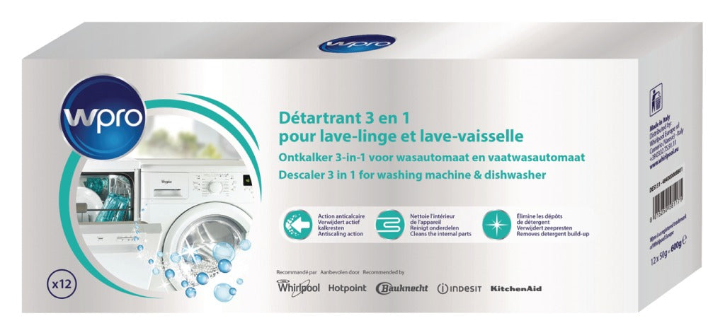 Wpro 484000008801 détartrant lave-vaisselle lave-linge 600 g