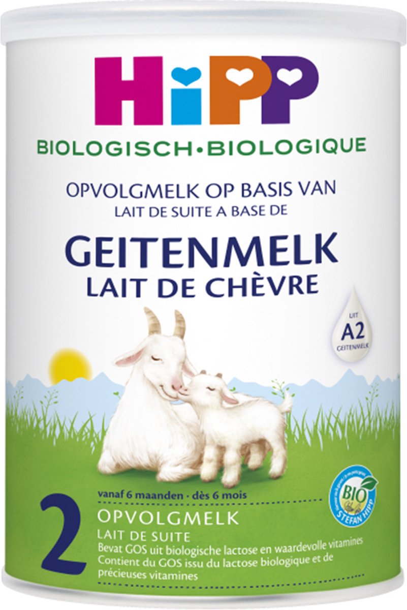 Hipp lait de suite 2 bio – aliment bébé au lait de chèvre – 6+ mois – 400g