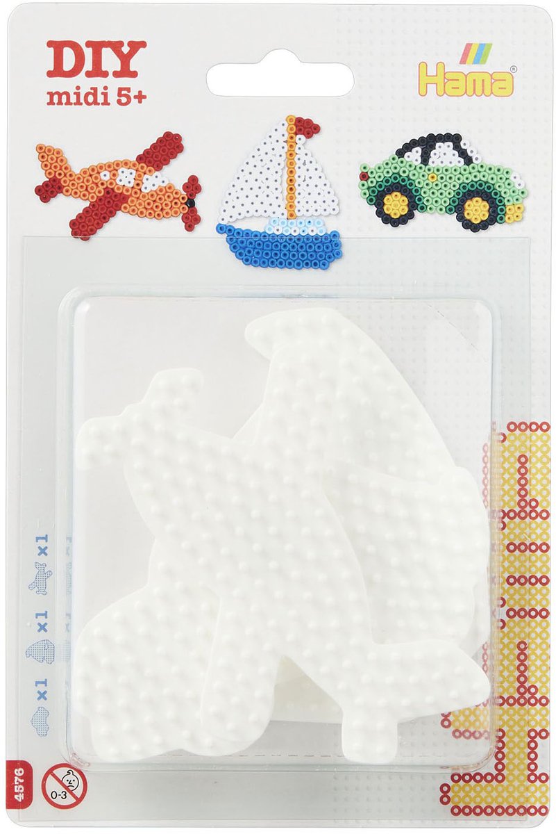 Hama set de véhicules en perles thermocollantes - 3 pièces - jouets créatifs.