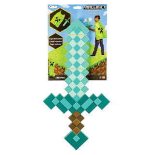 Déguisement minecraft (mojang), set masque épée minecraft, taille unique enfant