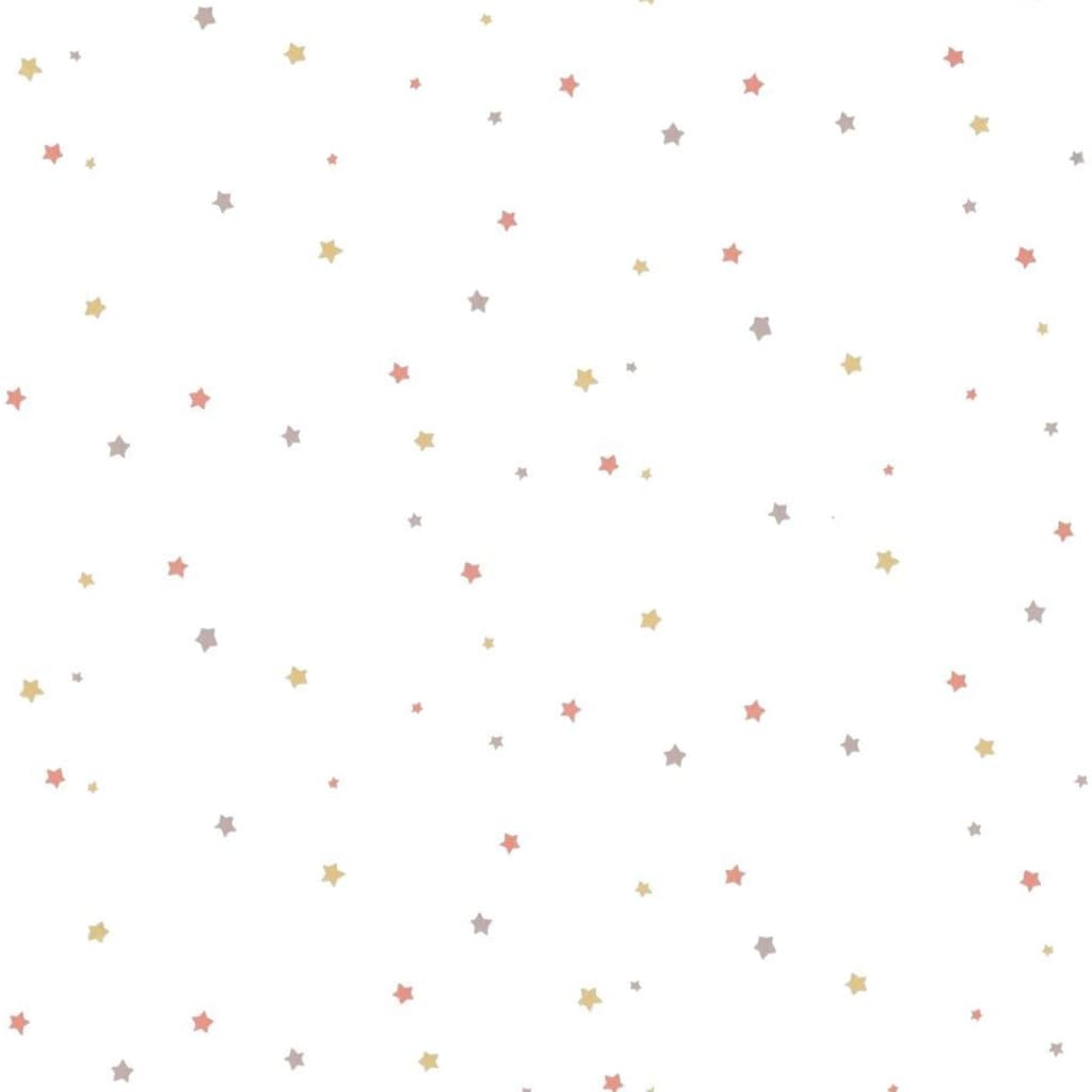 Fond d'écran mural nord Mondo bébé petites étoiles roses et blancs