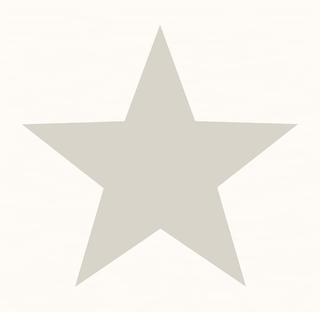 NOORDWAND PAPE WALLAP AMIS COFE BIGS STARS blancs et métalliques