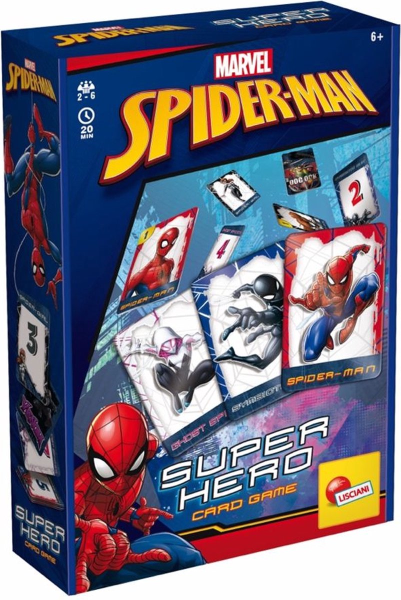 Jeu de cartes de super-héros Lisciani Spider-Man exposé