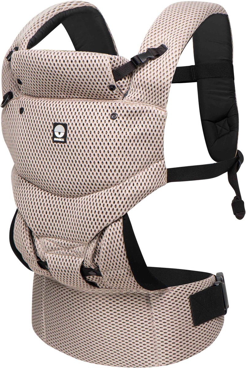 Porte-bébé Dooky - porte-bébé confort urbain beige désert - porte-enfant - porte-bébé et porte-bébé 3,5-15 kg - position M ergonomique - porte-dos - réglable et respirant - porte-bébé - porte-bébé