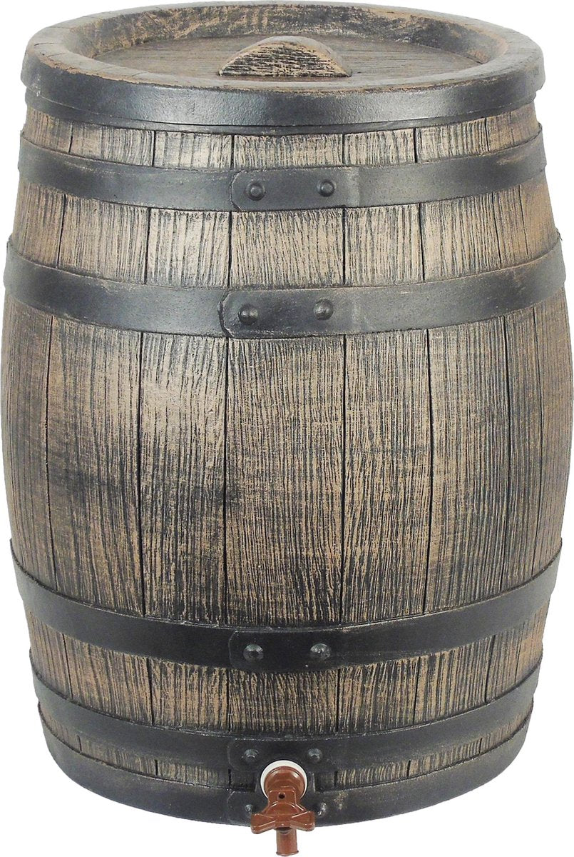 Barreau de pluie nature avec look en bois 120 L 50,5 x 66 cm brun