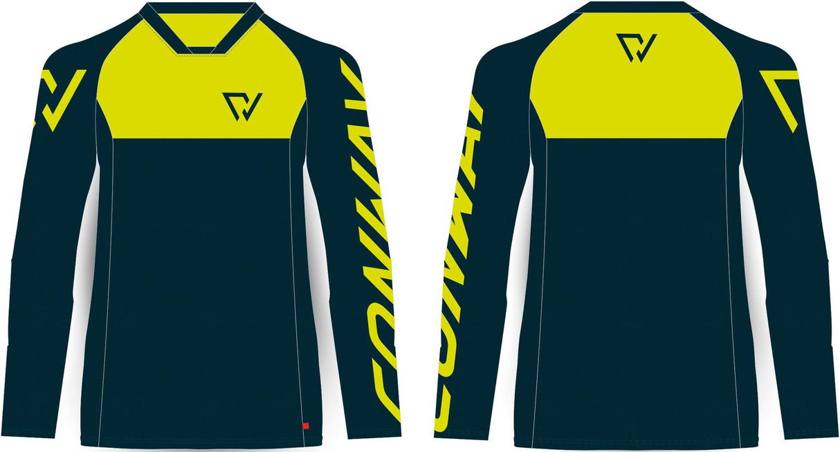 Conway chemise à manches longues maillot freeride ls maillot freeride ls xs bleu foncé acide