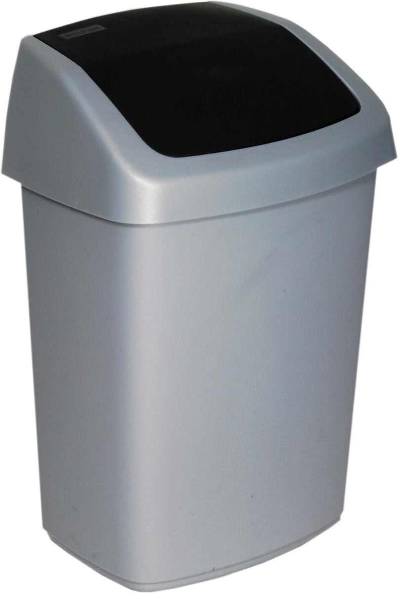 Poubelle pivotante Curver - 25l - gris