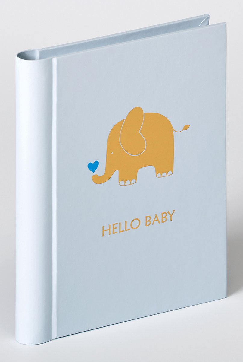 Walther ma-148-l bébé animal - mini album - format 13 x 16 cm - 30 photos 11,5 x 15,5 cm - bleu