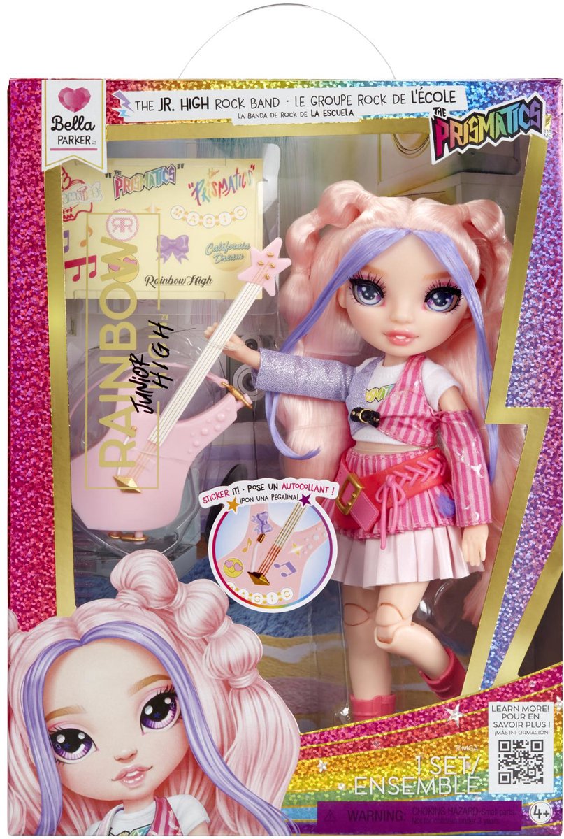 Poupée haute couture arc-en-ciel - Bella