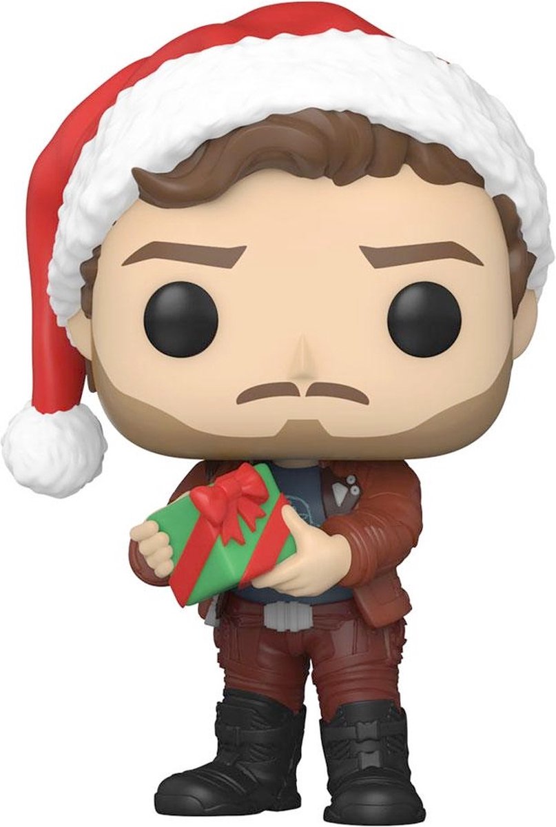 Funko Gardiens de la Galaxie - Marvel Holiday Special Pop ! héros star-lord figurine de collection 9 cm - multicolore