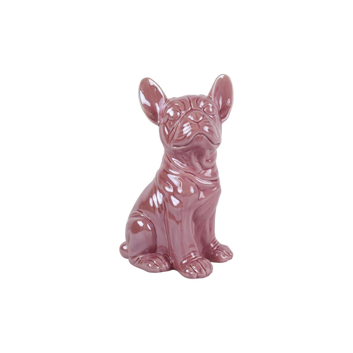 Statue boxeur Countryfield vieux rose 17,5x12,2x28cm