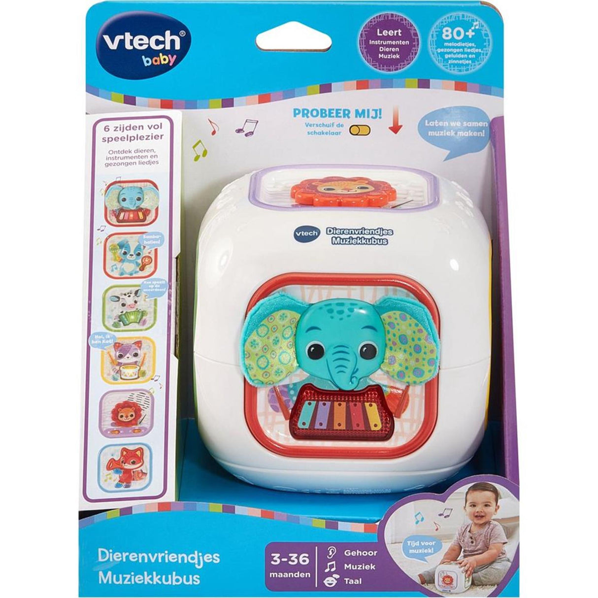 Cube musical amis des animaux pour bébés de Vtech