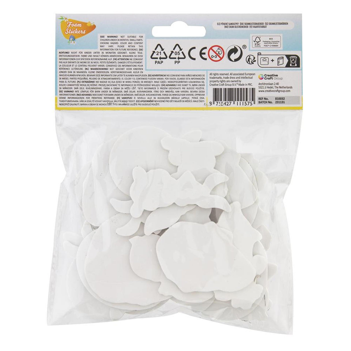 Autocollants en mousse Grafix Pâques, 30 pcs.