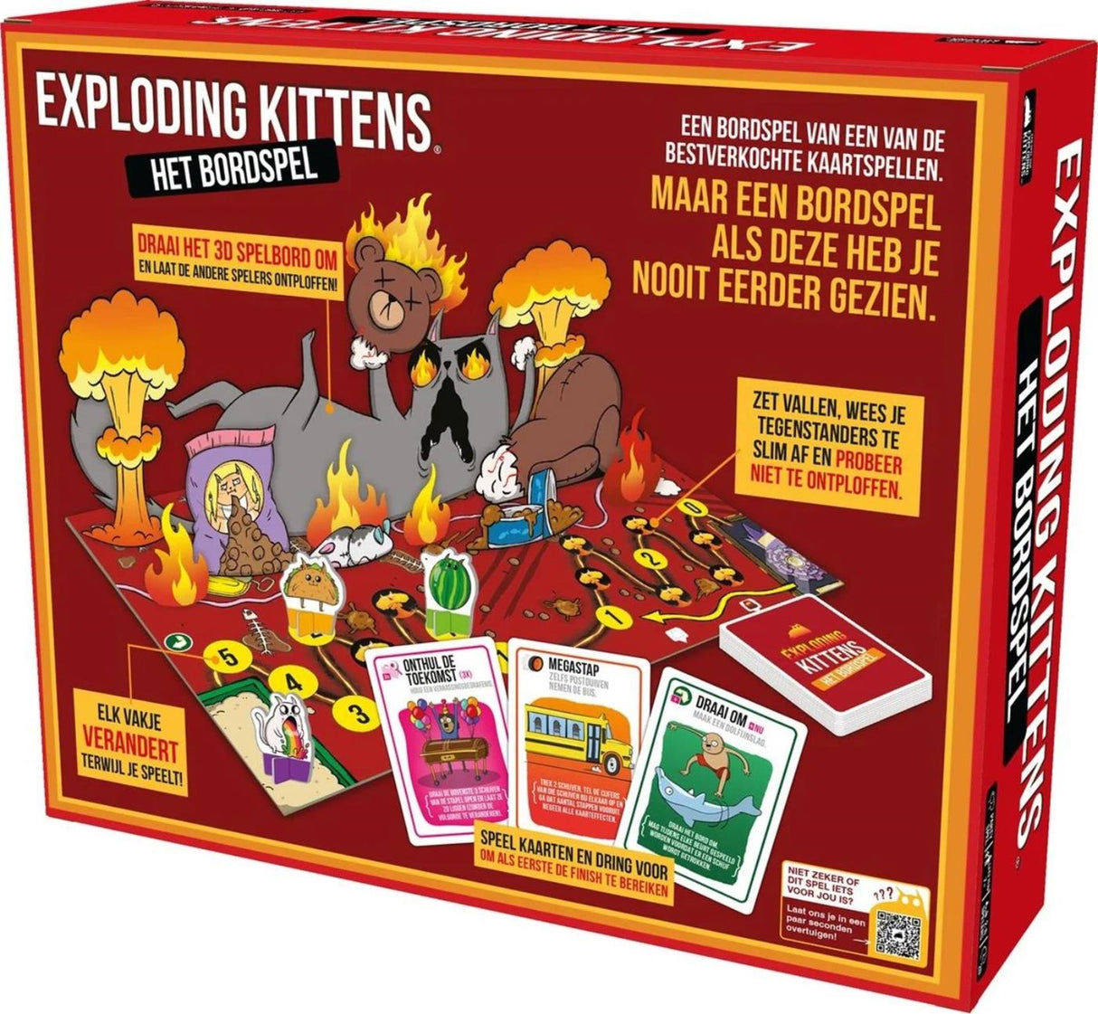 Asmodee les chatons explosés le jeu de société - jeu d'ambiance - à partir de 7 ans - 2 à 6 joueurs - humour garanti