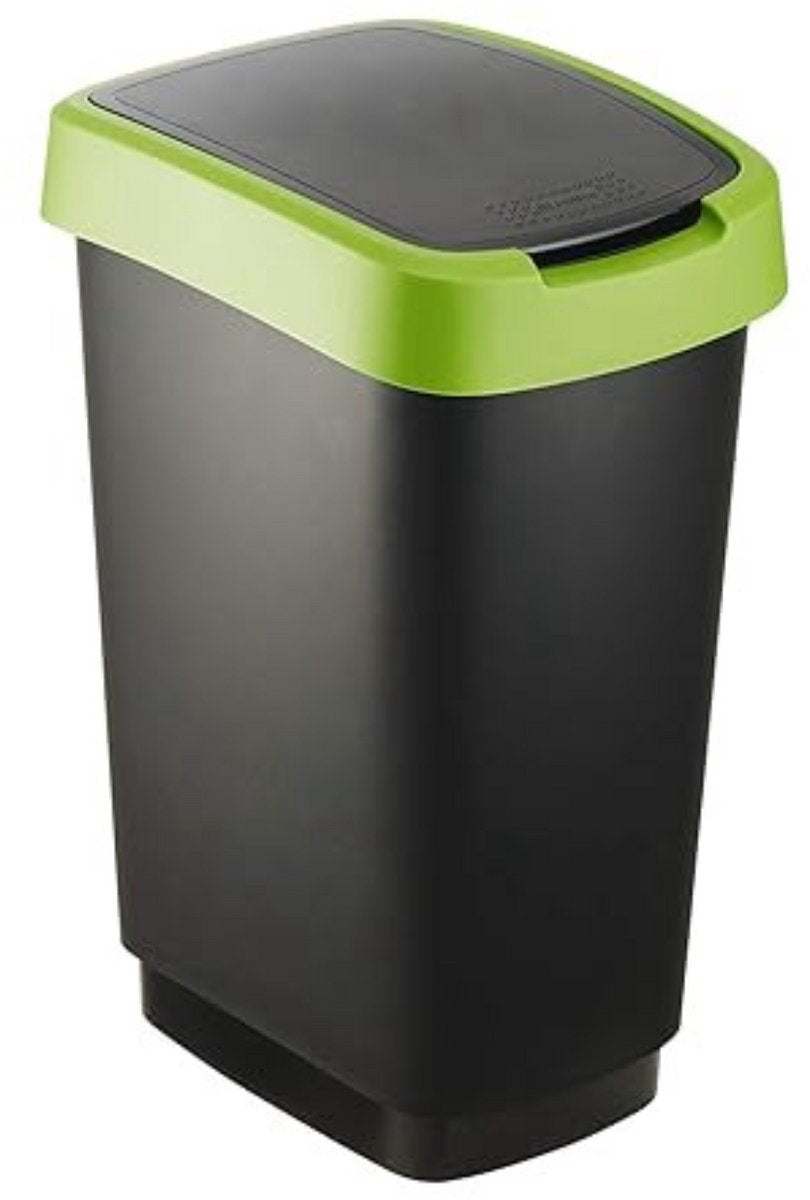 Rotho salsa - prullenbak - swingdeksel - 50l - bpa vrij - groen