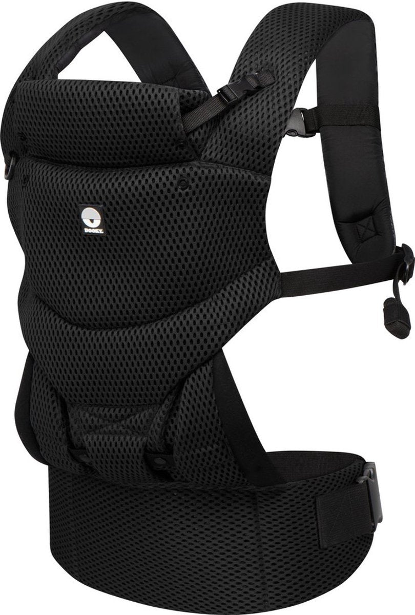 Porte-bébé Dooky - porte-bébé confort urbain noir - porte-enfant - porte-bébé et porte-bébé 3,5-15 kg - position M ergonomique - porte-dos - réglable et respirant - porte-bébés - porte-bébé