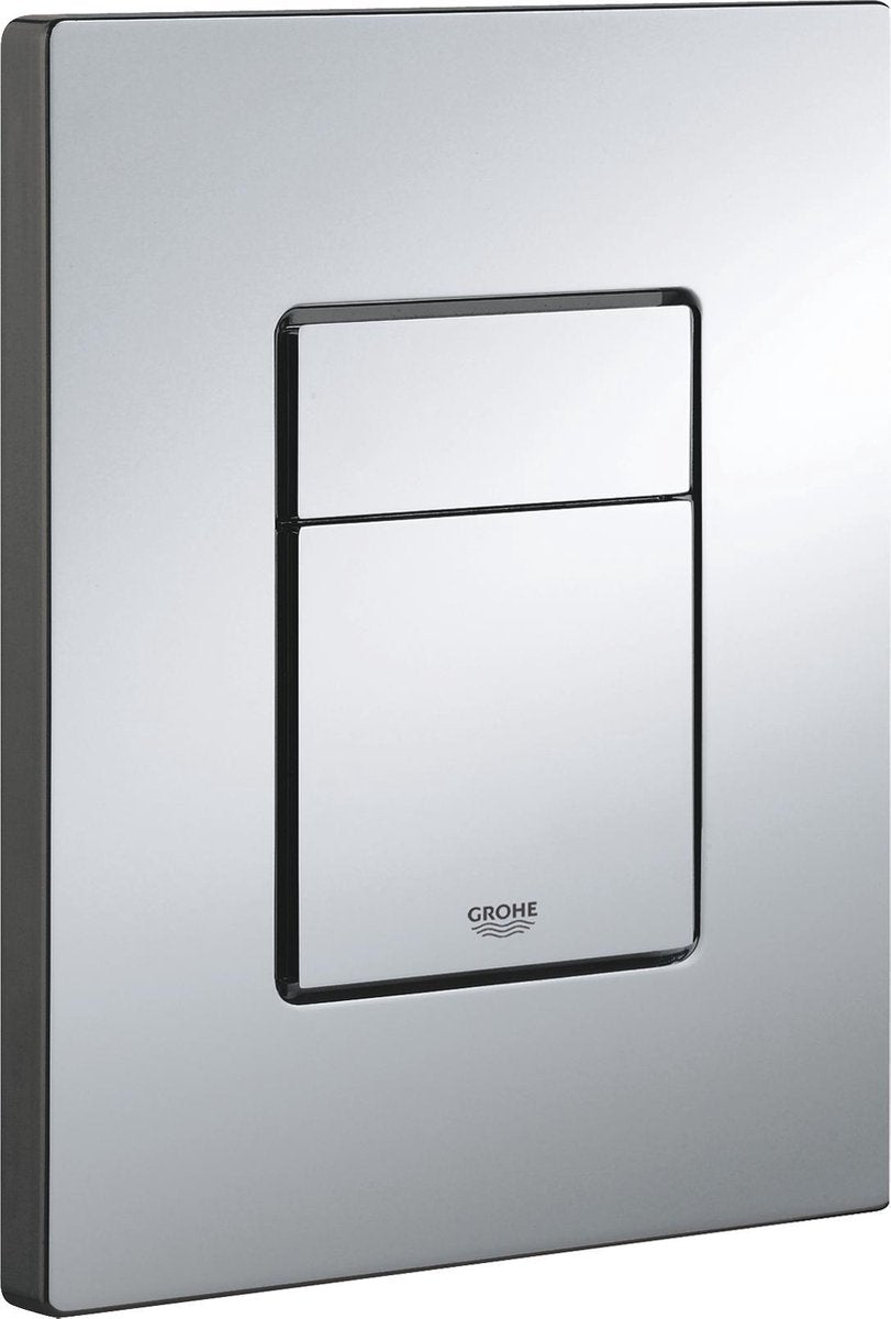 WC à panneau de commande Grohe skate cosmopolitan - double chasse - plastique - chrome miroir