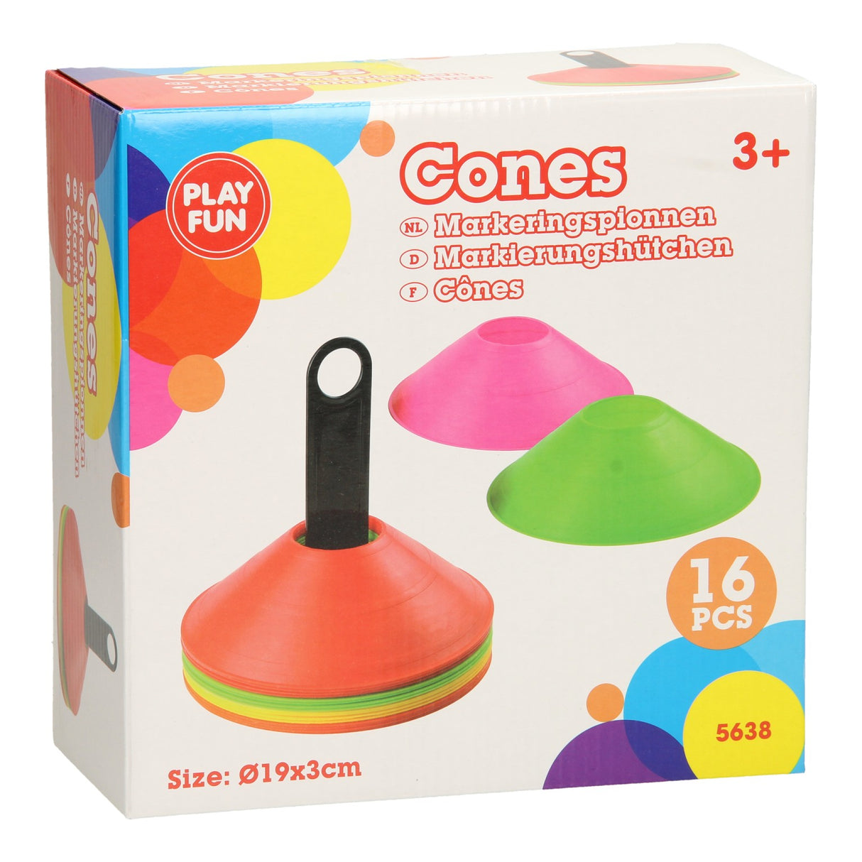 Chapeaux d'entraînement Playfun, 16 pcs.