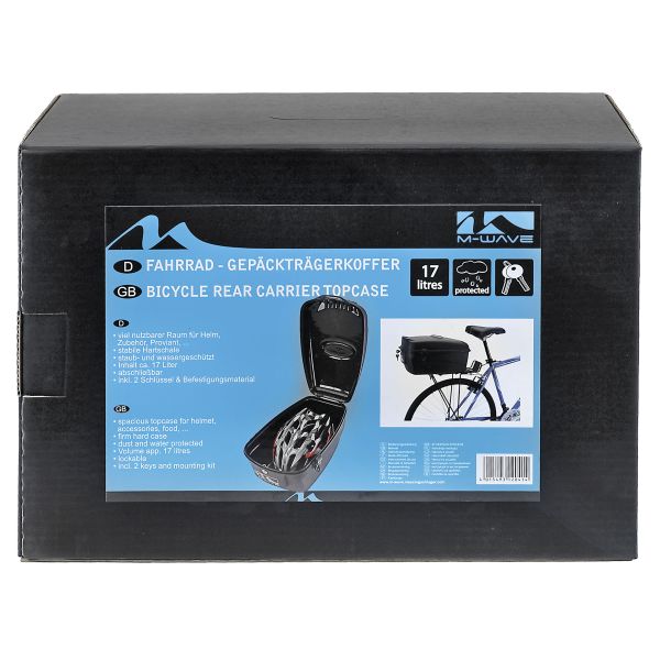 M-wave top case valise à vélo amsterdam - noir