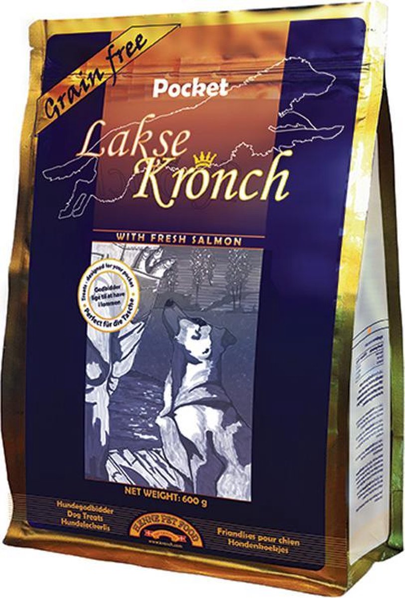 Kronch 76% de collations de saumon poches