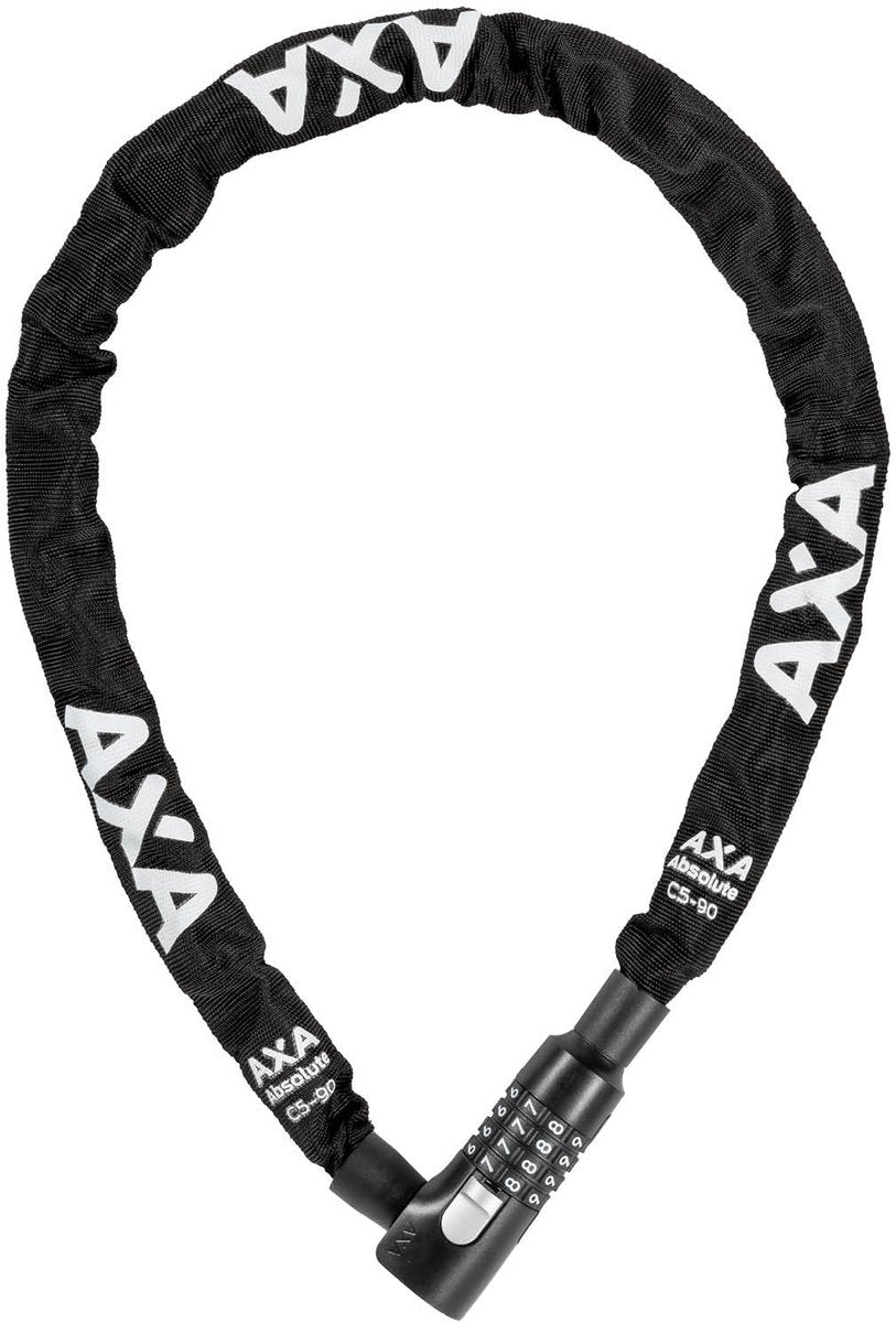 Verrouillage de la chaîne avec combinaison de nombres Absolut C5-90 90 cm noir
