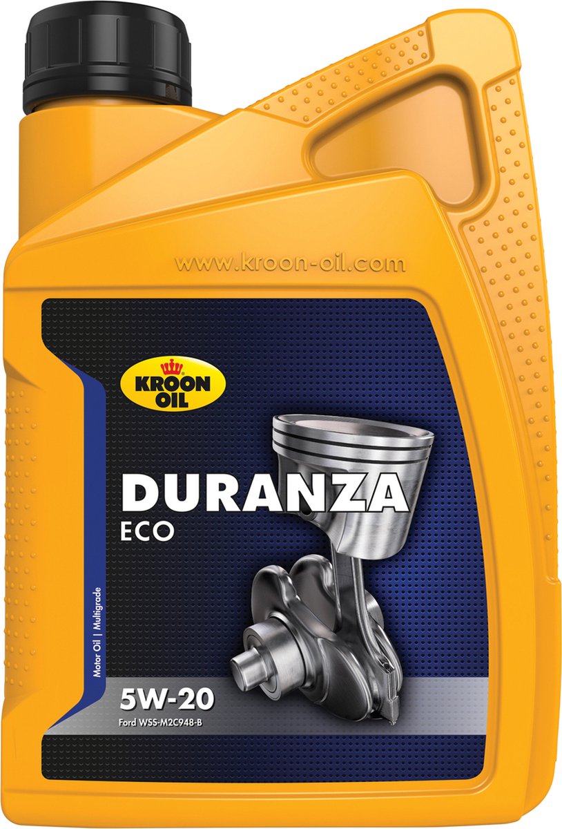 Kroon-oil duranza eco - huile moteur synthétique - 5w-20 - 1 litre - transparente